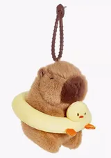 Capybara 泳圈水豚小吊飾 圖片 2