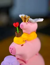 Capybara 粉紅磁吸疊疊樂 圖片 5