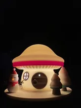 蘑菇屋小夜燈(磁吸系列) – 聖誕節款 圖片 2